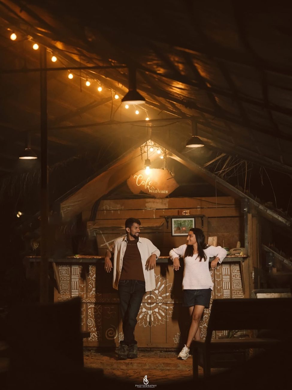 Café Lights — Couple shoot